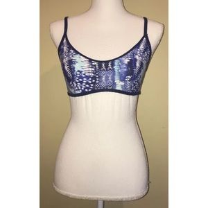 Victoria's Secret Womens Bralette Blue Patterned